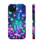 Neon Eden. Neon Butterflies and Mushrooms Premium Art Magsafe Magnet Tough IPhone 13 14 15 Pro Plus Max and Mini in Matte and Glossy Phone cases