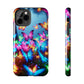 "Neon Butterflies Awakening" NEON Butterflies Tough Phone Case