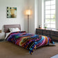 Vibrant Neon Infinity Whirls. Trippy Infinity Patterns Comforter Blanket