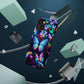 "Neon Butterflies in the Night Sky" Neon Butterflies Premium Art Magsafe Magnet Tough IPhone 13 14 15 Pro Plus Max and Mini in Matte and Glossy Phone cases