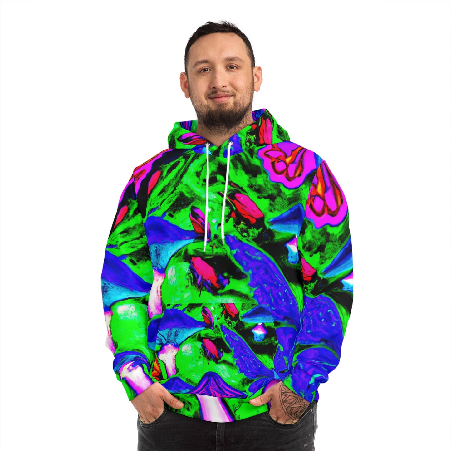 Neon Thicket - Butterflies & Mushrooms AOP Hoodie