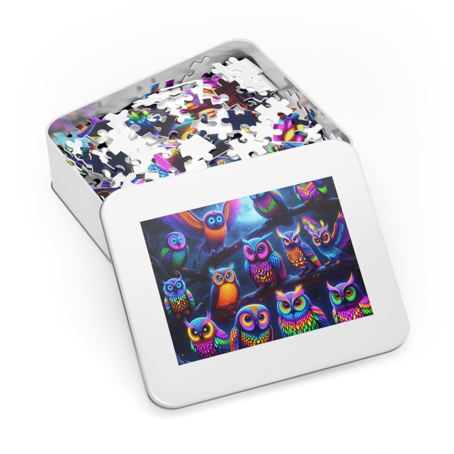 NeonOwlDreams - Neon Owls Puzzle 30, 110, 252, and 1000 Pieces
