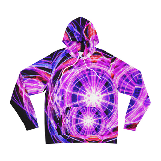 "Vibrant Trippy Eternal Glo" -Trippy Infinity Patterns AOP Hoodie