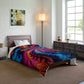 Cosmic Vibrazionz. Trippy Infinity Patterns Comforter Blanket