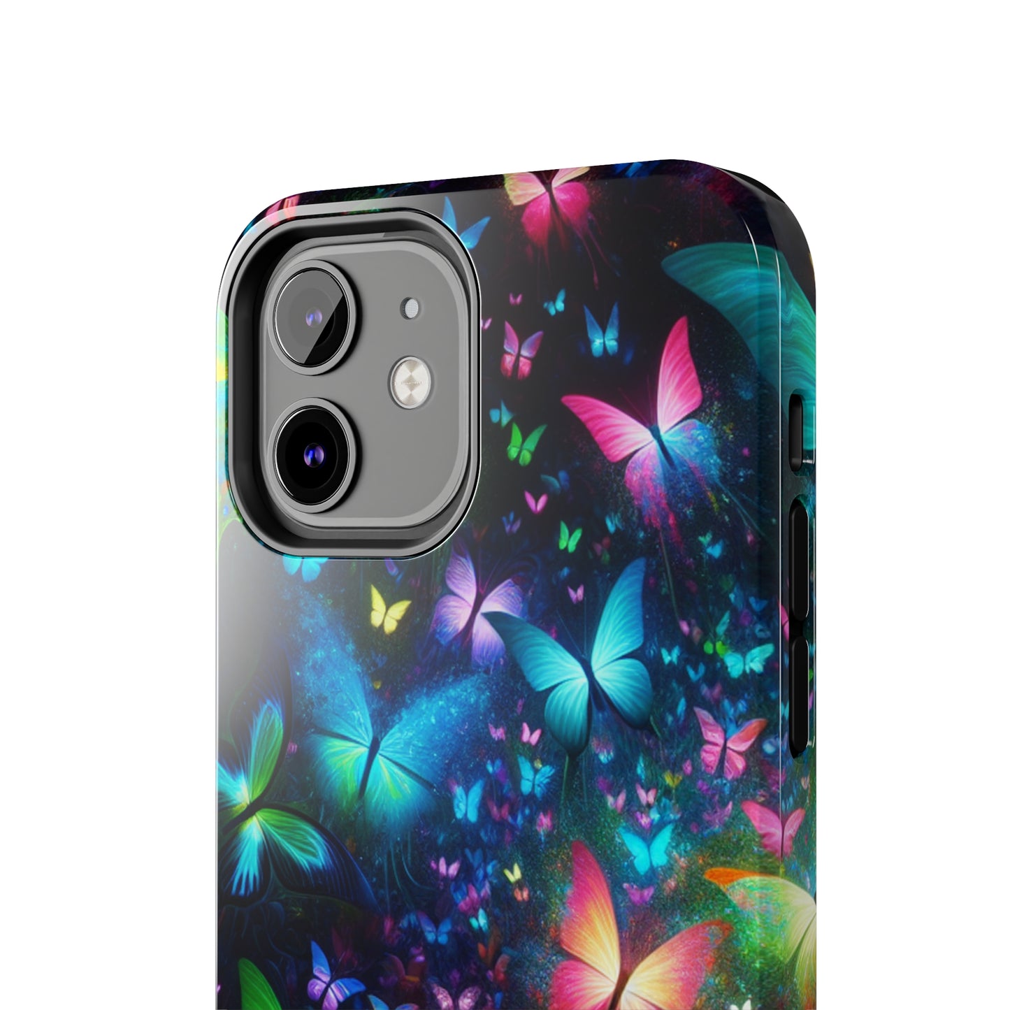 Neon Rainbow Flutterings NEON Butterflies Tough Phone Case