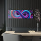 Cosmic Geometrica Splendor. Trippy infity Pattern 1/4" Glossy Acrylic Art