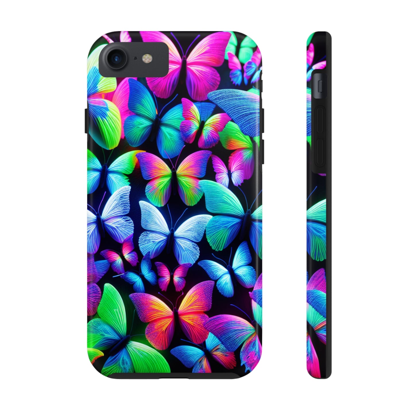 "Neon Splendor" NEON Butterflies Tough Phone Case