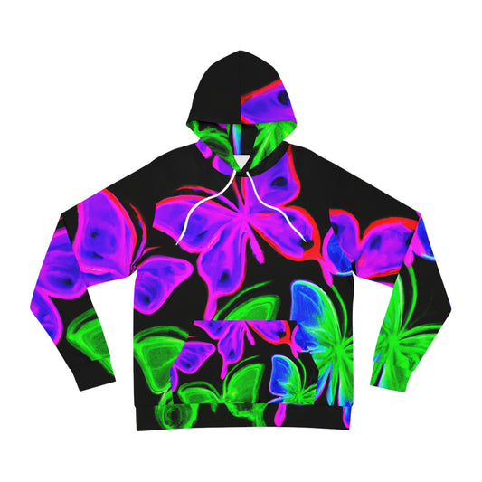 Luminous Aurora of Butterflies. - Butterflies AOP Hoodie