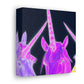 Neon Unicorn Dreamscape NEON Unicorns Art Canvas