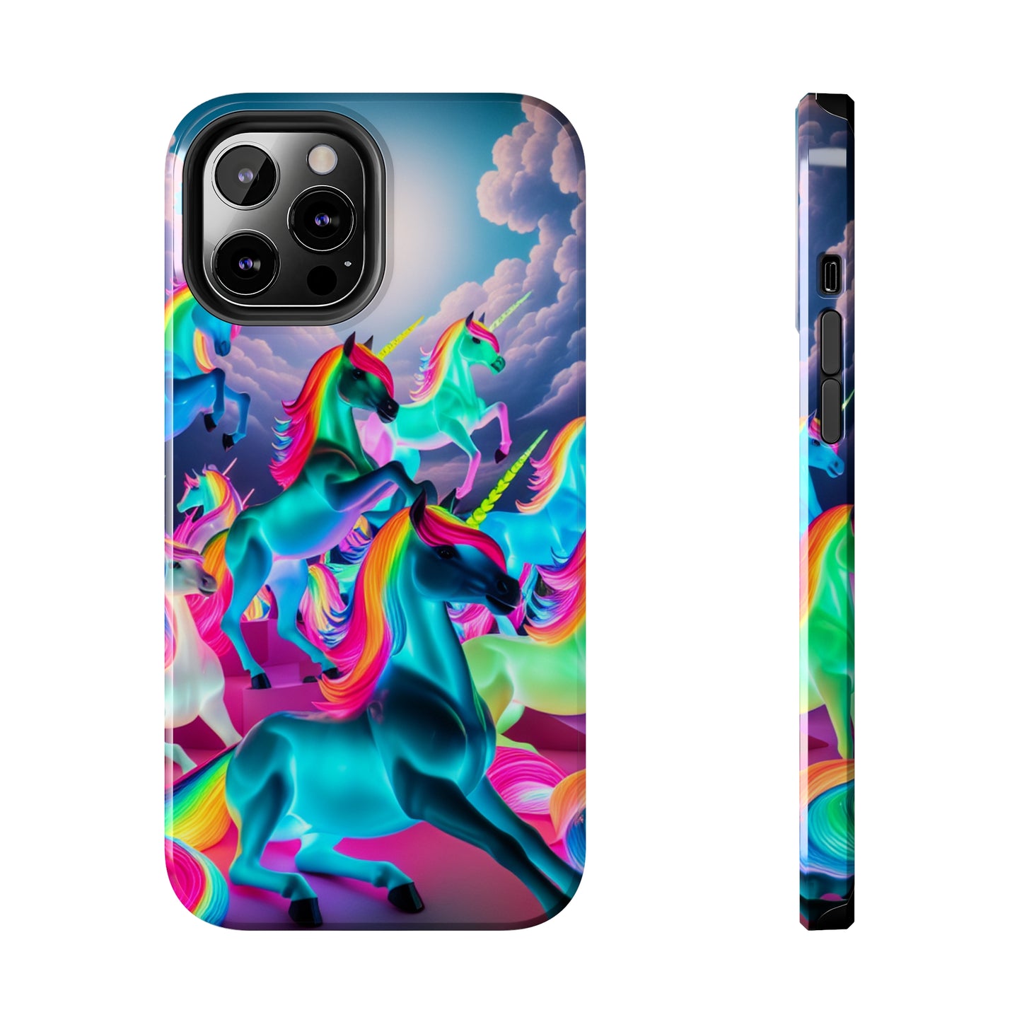 "Neon Fantasy" NEON Unicorns Tough Phone Case