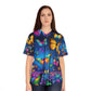 Vibrant Nebulae of Neon Butterflies Neon Butterflies Womans Jersey