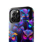 Neon Owl Congregation. NEON Owls Tough Phone Case