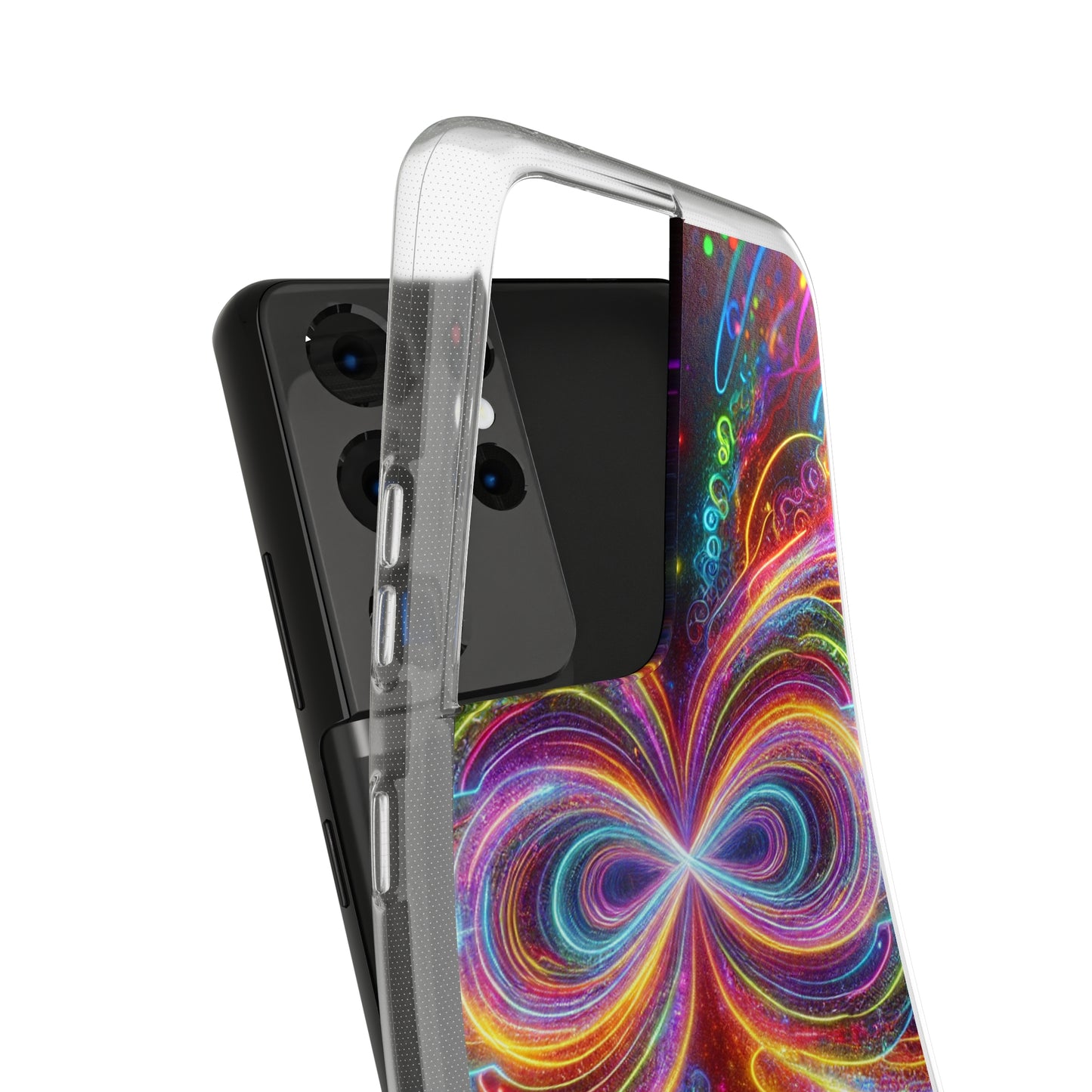 Neon Infinity Vortex Infinity Patterns Art Polycarbonate Phone Case