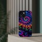 Twilight Infinyscape Neon Trippy Infinity Patterns Premium Art Magsafe Magnet Tough IPhone 13 14 15 Pro Plus Max and Mini in Matte and Glossy Phone cases