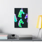 Vivid Nocturnal Unicorns. NEON Unicorns Art Canvas