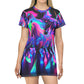 Neon Mystic Unicorn Creations. Neon Unicorns Womans T Shirt Dress