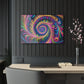 Neon Infinity Infinity Prismatic Vortex Trippy infity Pattern 1/4" Glossy Acrylic Art