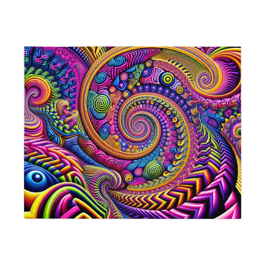 VibNeoInfInf - Neon Trippy Infinity Patterns Puzzle 30, 110, 252, and 1000 Pieces