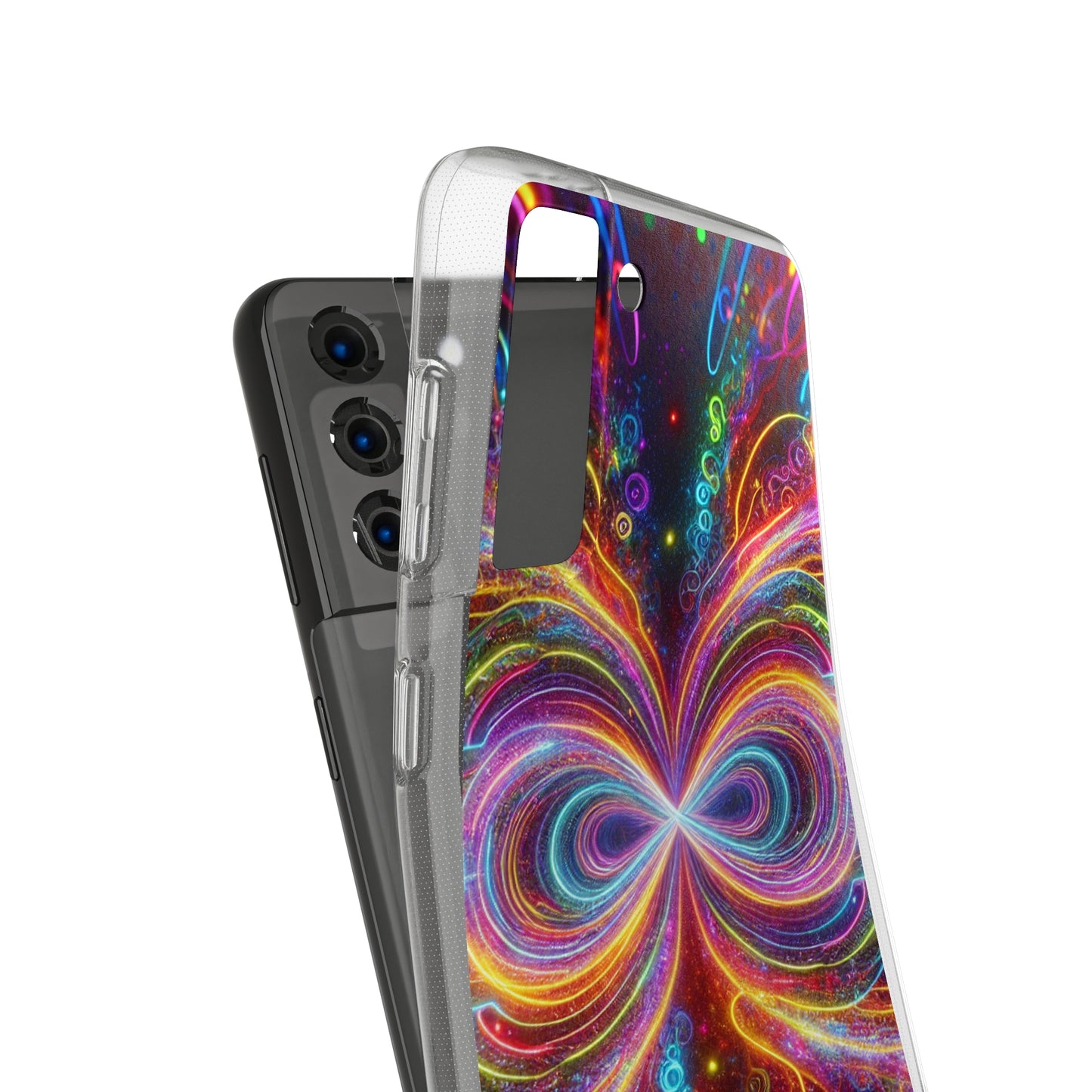 Neon Infinity Vortex Infinity Patterns Art Polycarbonate Phone Case