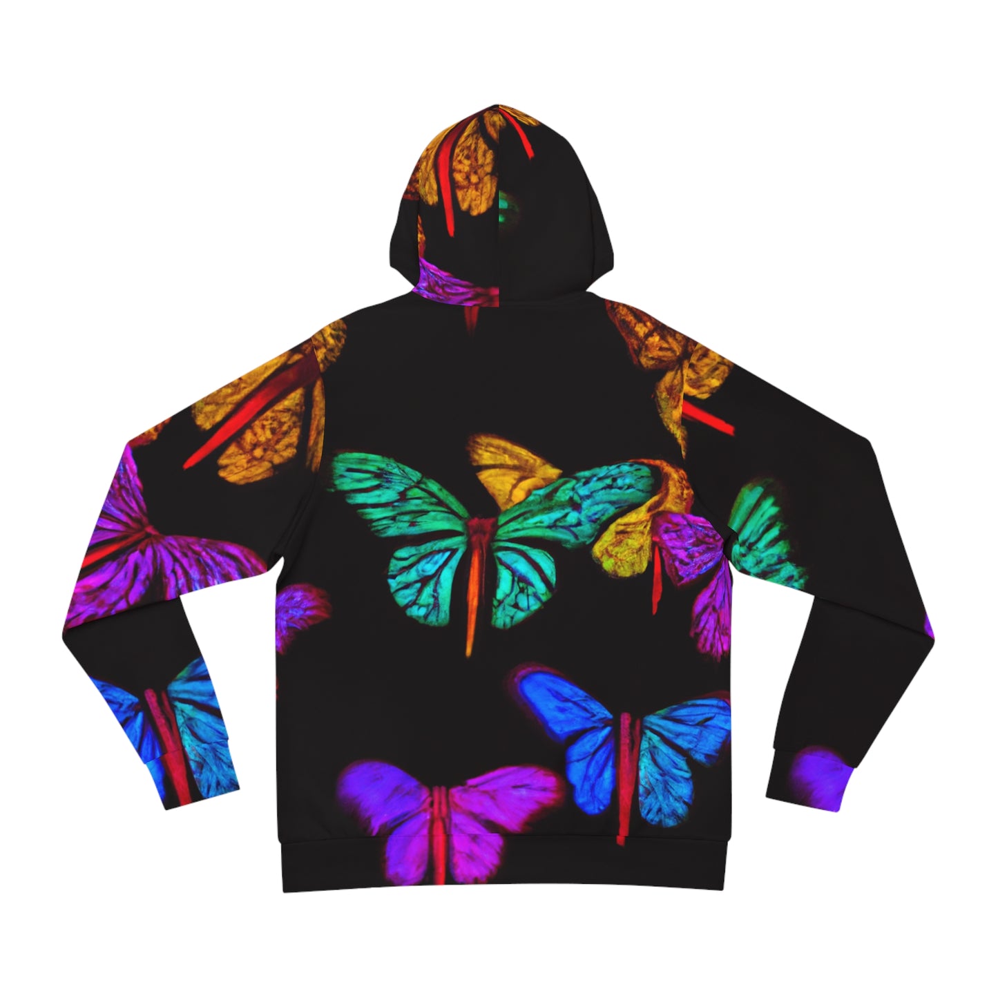 Aurora's Prismatic Drift. - Butterflies AOP Hoodie