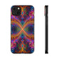 Vibrant Trippy Neon Infinity Swirls Infinity Patterns Art Polycarbonate Phone Case