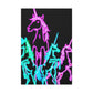 "Neon Paradise: A Unicorn Escapade" NEON Unicorns Art Canvas