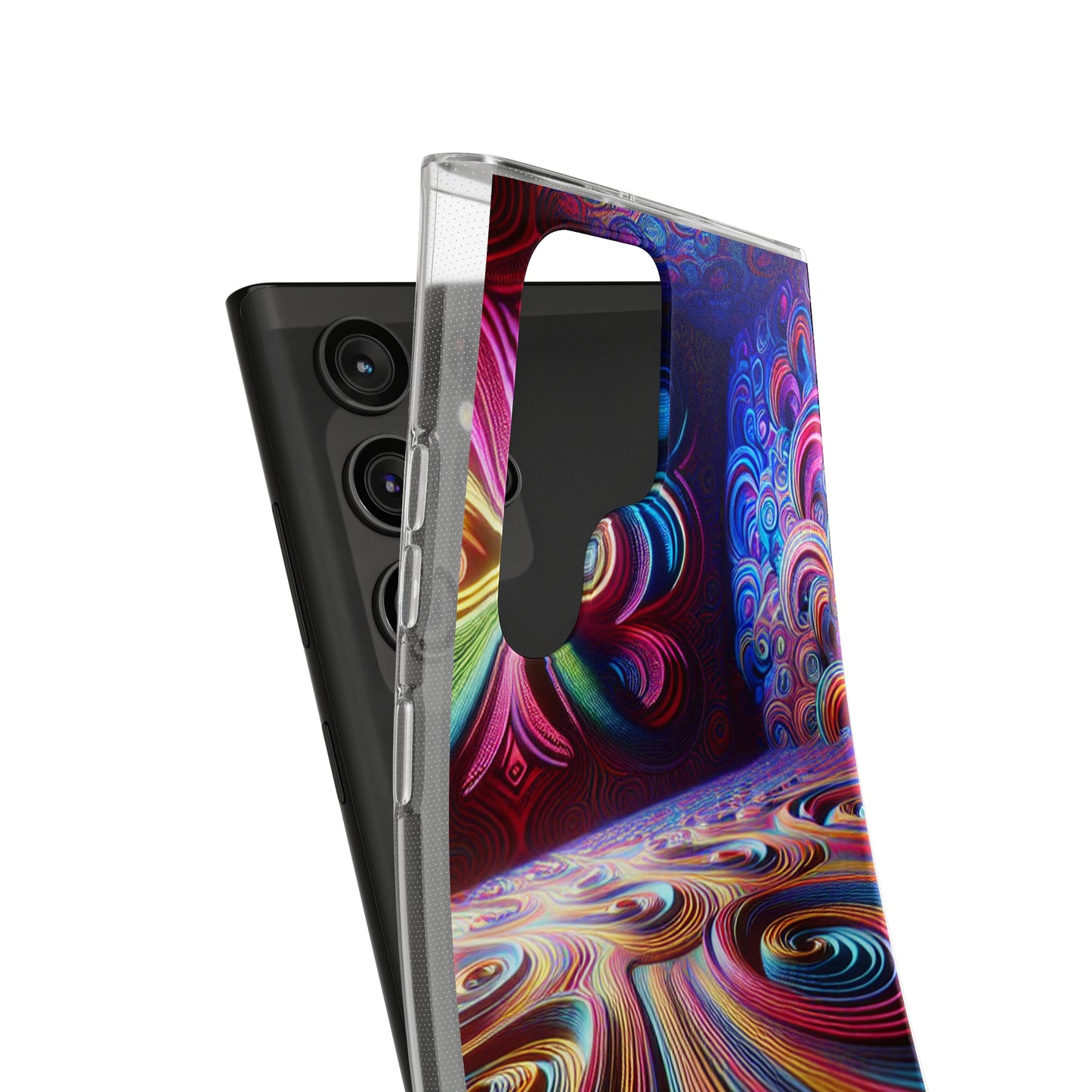 Vibin' Neon Infinity. Infinity Patterns Art Polycarbonate Phone Case