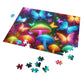 Neon Fluttergleam. - Neon Butterflies and Mushrooms Puzzle 30, 110, 252, and 1000 Pieces