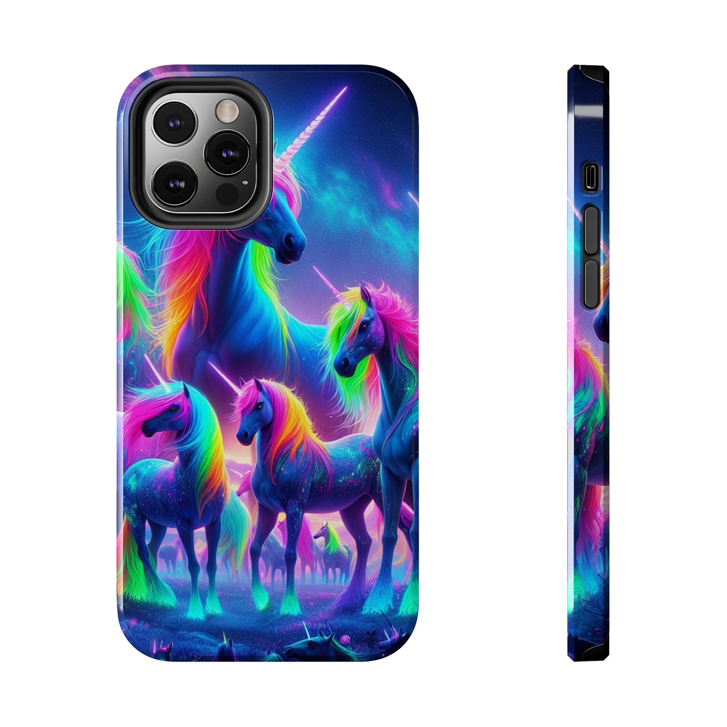 Vibrant's Mystic Muster NEON Unicorns Tough Phone Case
