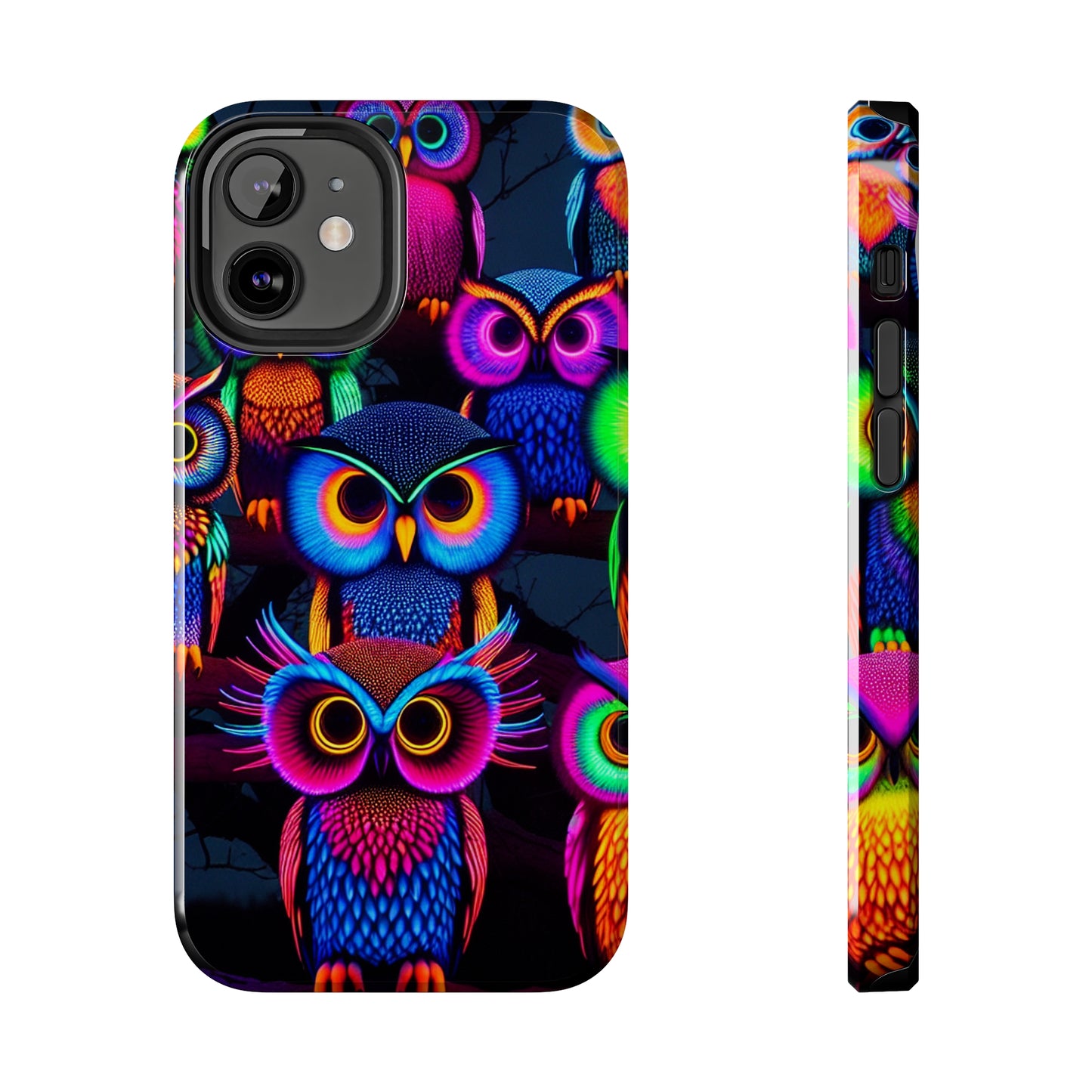 Neon Gloowls. NEON Owls Tough Phone Case
