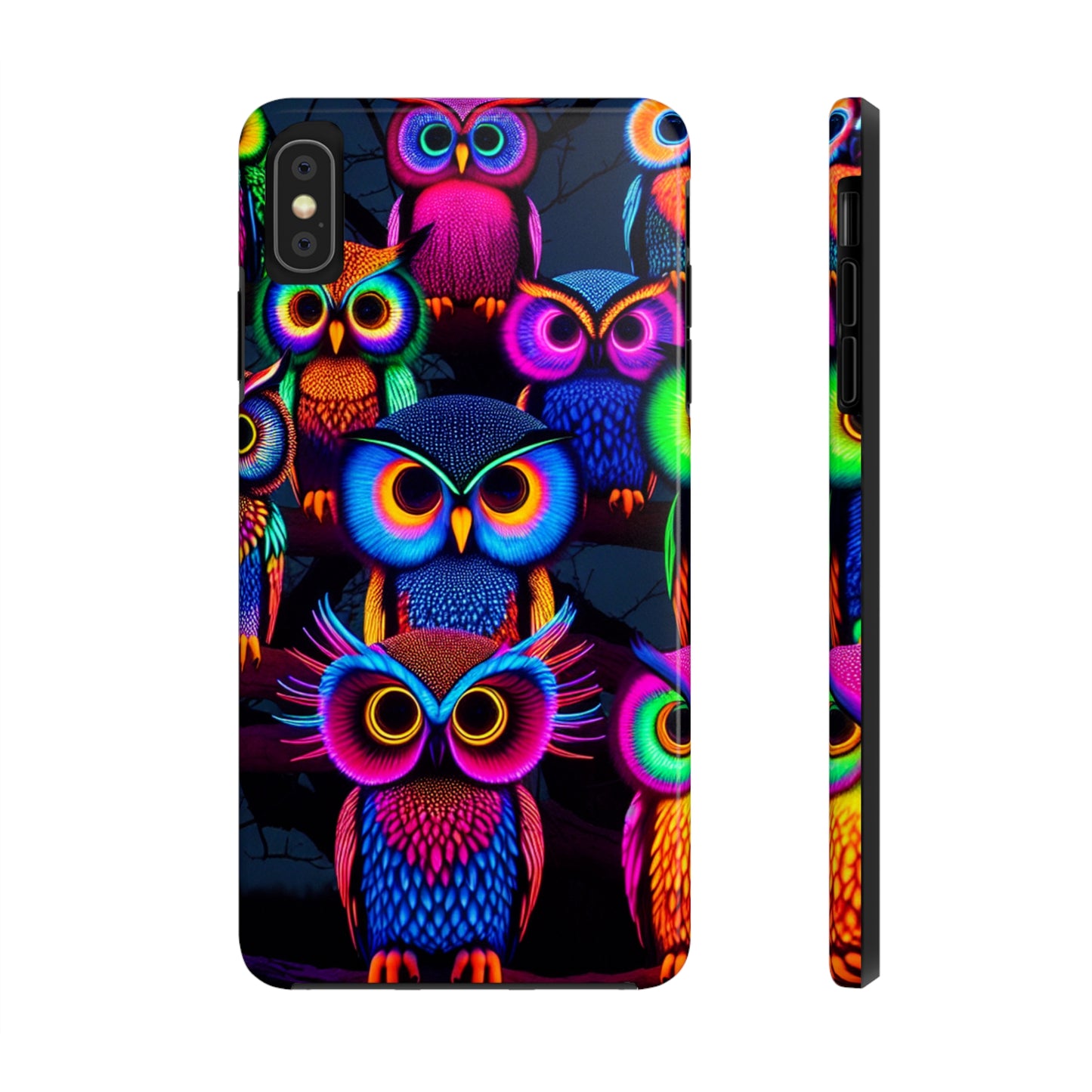 Neon Gloowls. NEON Owls Tough Phone Case