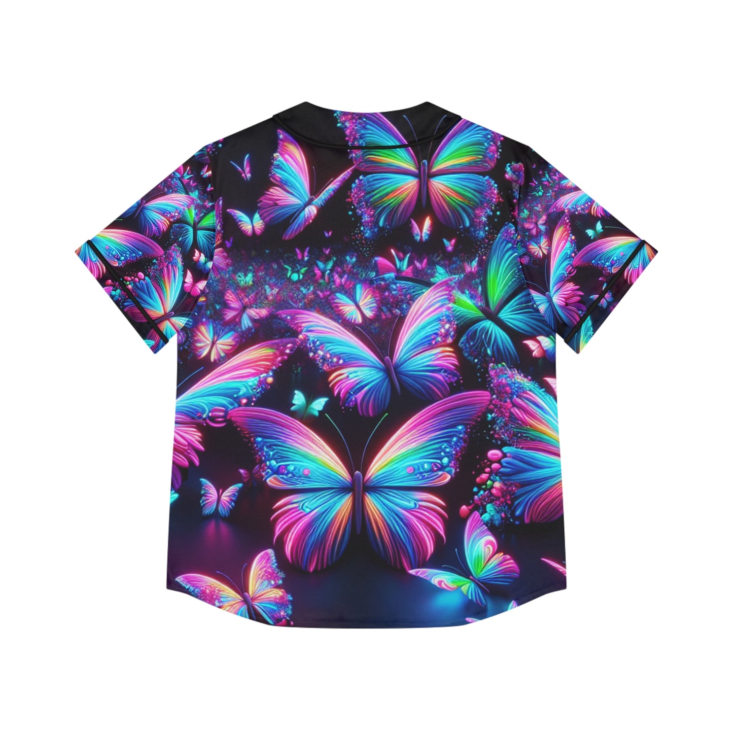 Neon Dreamscape Butterflies Neon Butterflies Womans Jersey