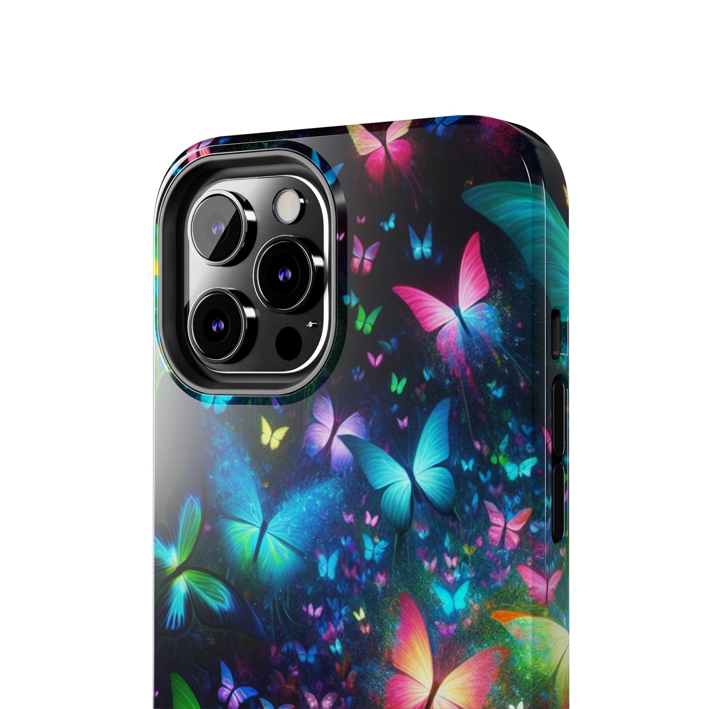Neon Rainbow Flutterings NEON Butterflies Tough Phone Case