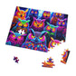 Neon Owls Gathering. - Neon Owls Puzzle 30, 110, 252, and 1000 Pieces