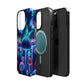 Neon Glitterbug Heaven. Neon Butterflies and Mushrooms Premium Art Magsafe Magnet Tough IPhone 13 14 15 Pro Plus Max and Mini in Matte and Glossy Phone cases