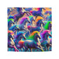 Pietro Romano - NEON Unicorns Microfiber Duvet Cover