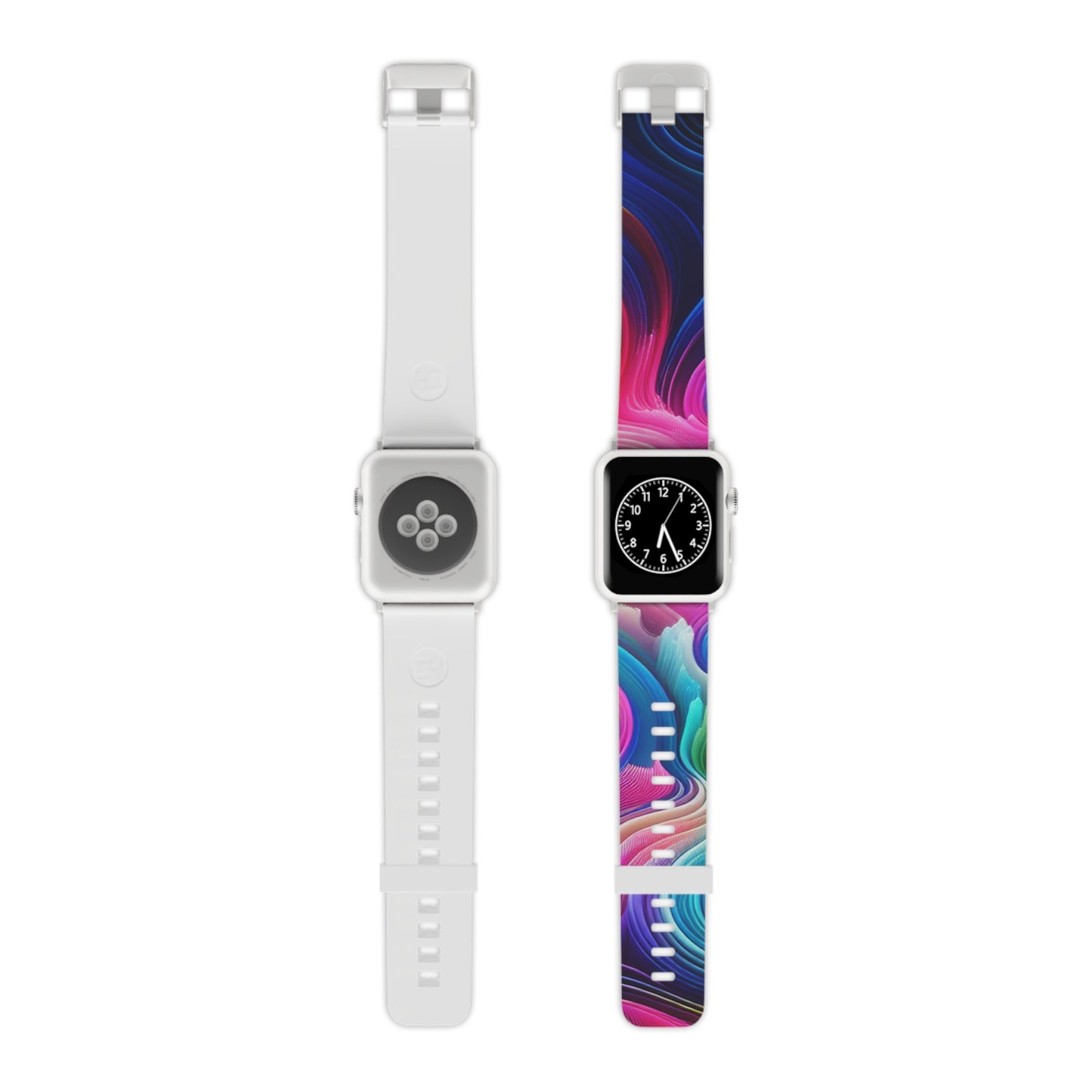 Neon Splatterscape. - Trippy Infinity Patterns Iwatch Band