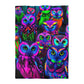 Antonio de Barcelos - NEON Owls Microfiber Duvet Cover