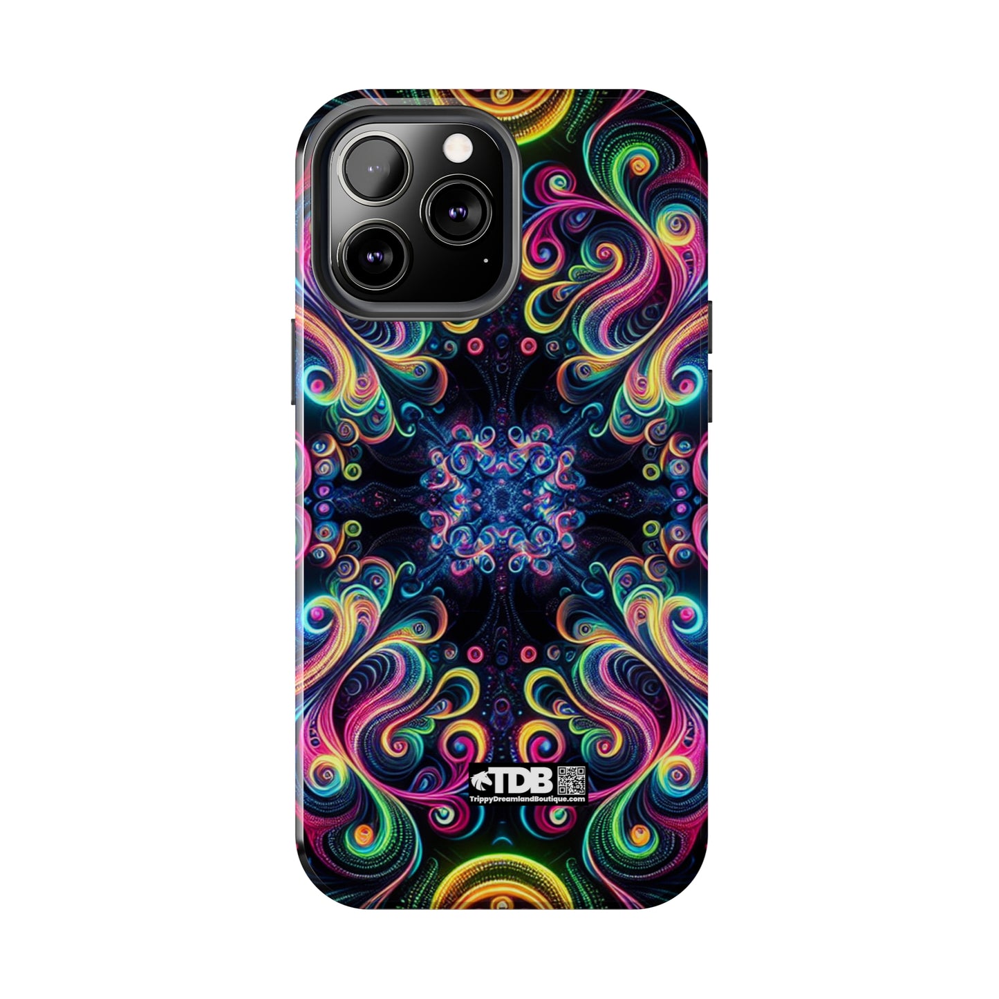 TDB Neon Infinity Vibes. Trippy Infinity Patterns Tough Phone Case