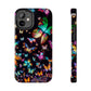 Neon Butterflies Dance NEON Butterflies Tough Phone Case Iphone 6 7 8 9 10 11 12 13 14 SE X XR XS Pro Max Mini Plus