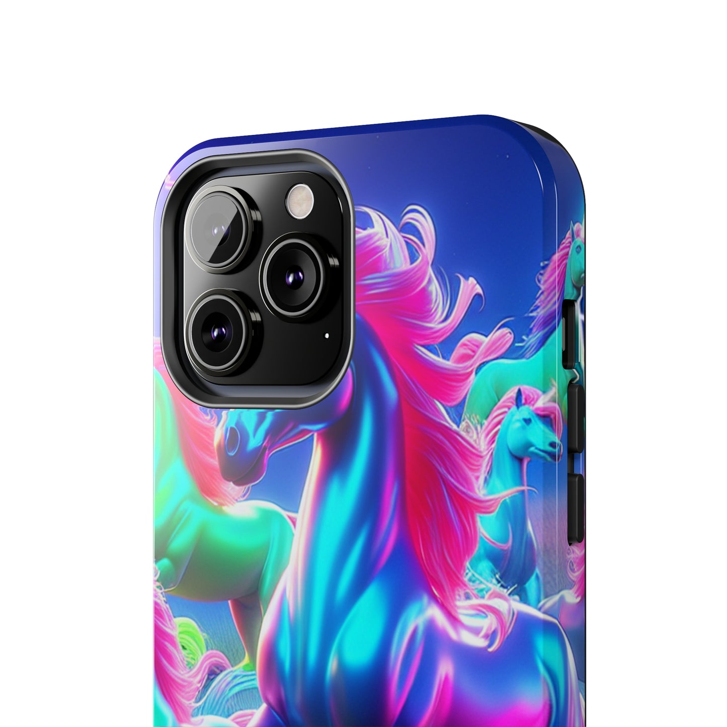 "Rainbow Dreams in Neon" NEON Unicorns Tough Phone Case