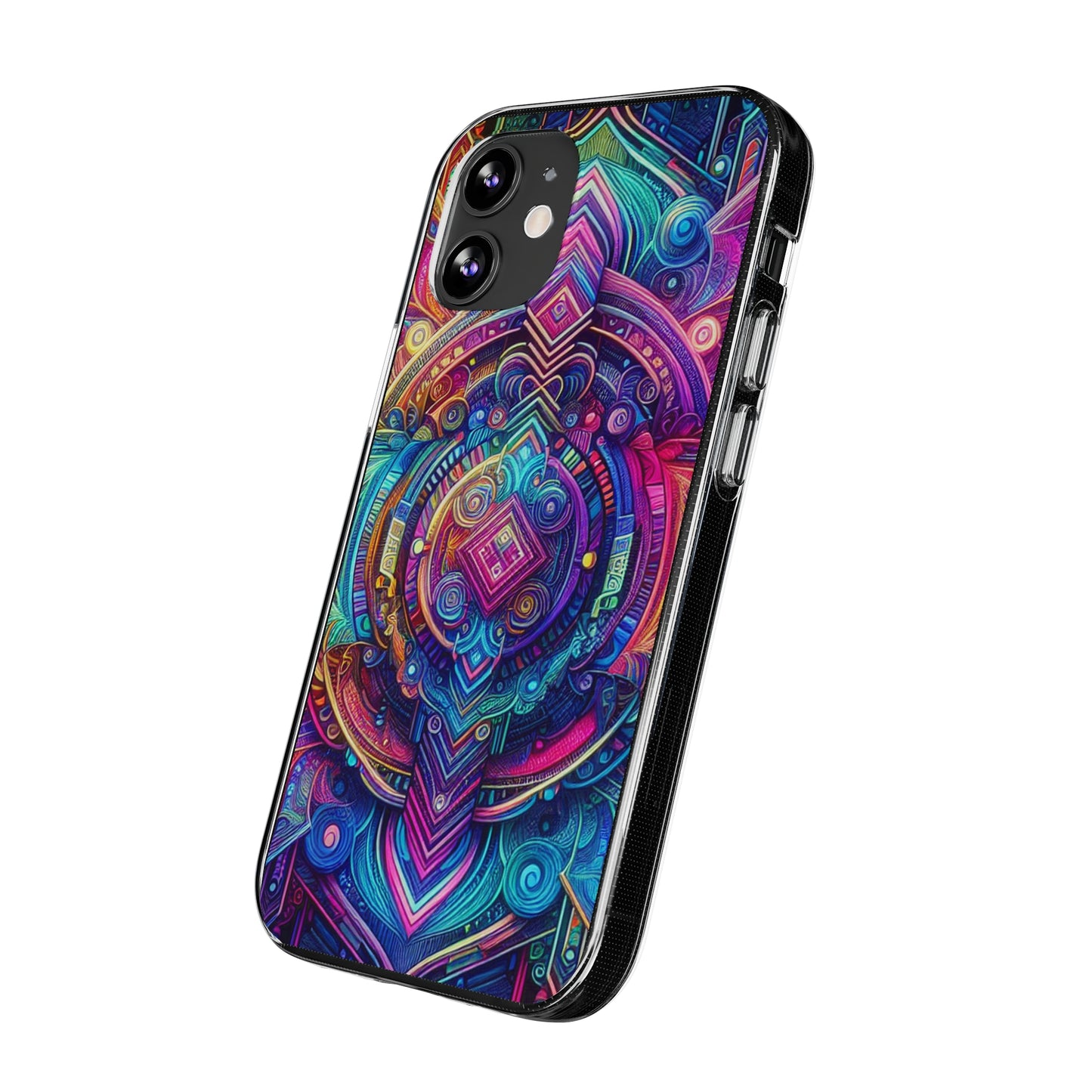 Neon Infinity Vortex Infinity Patterns Art Polycarbonate Phone Case