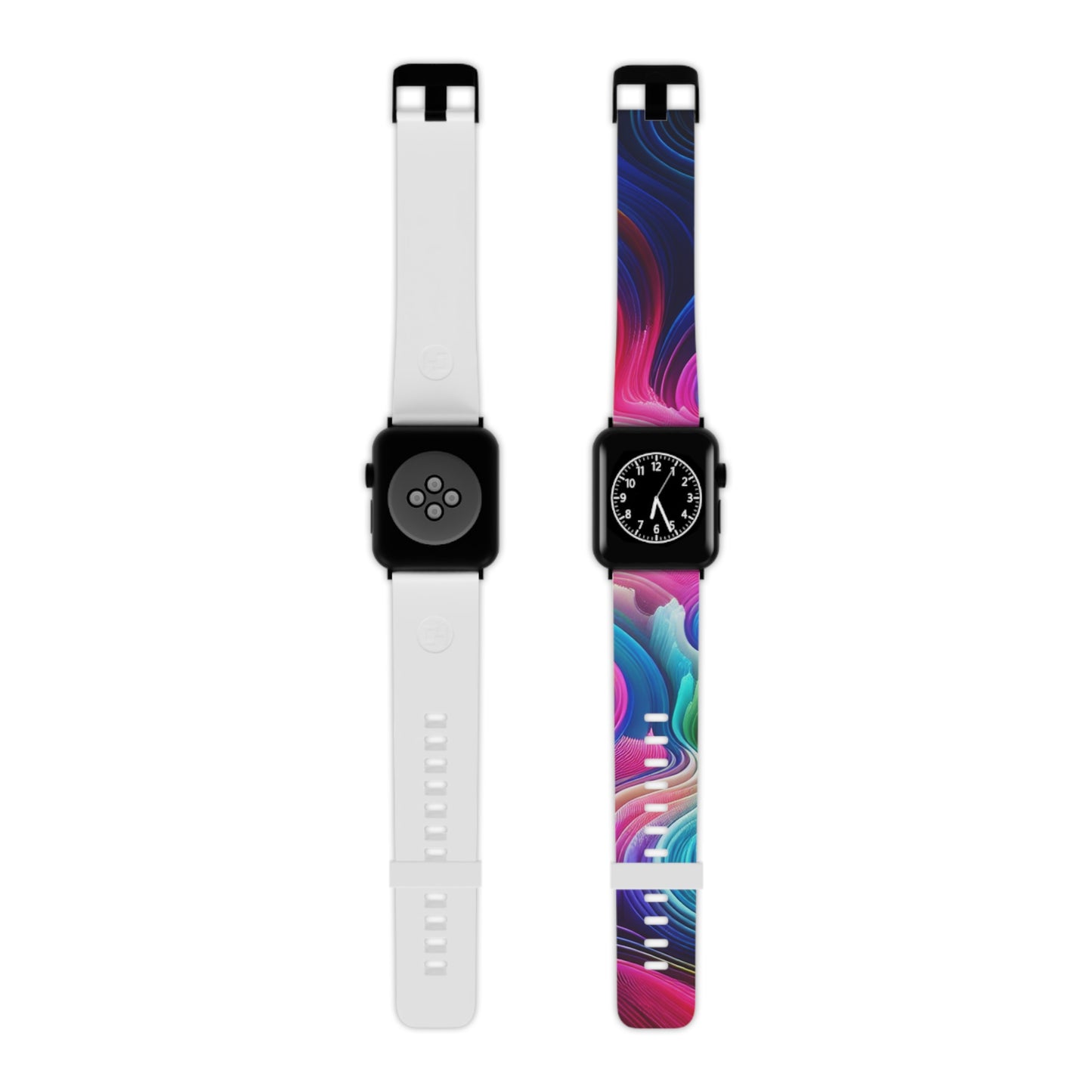 Neon Splatterscape. - Trippy Infinity Patterns Iwatch Band