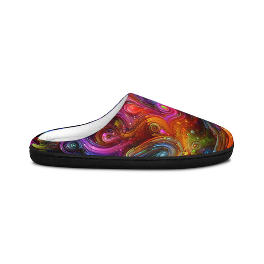 Hans Dutlinger - Trippy Infity Patterns Men's Indoor Slippers