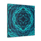 Neon Infinity Fractals. Trippy Infinity Patterns Art Canvas