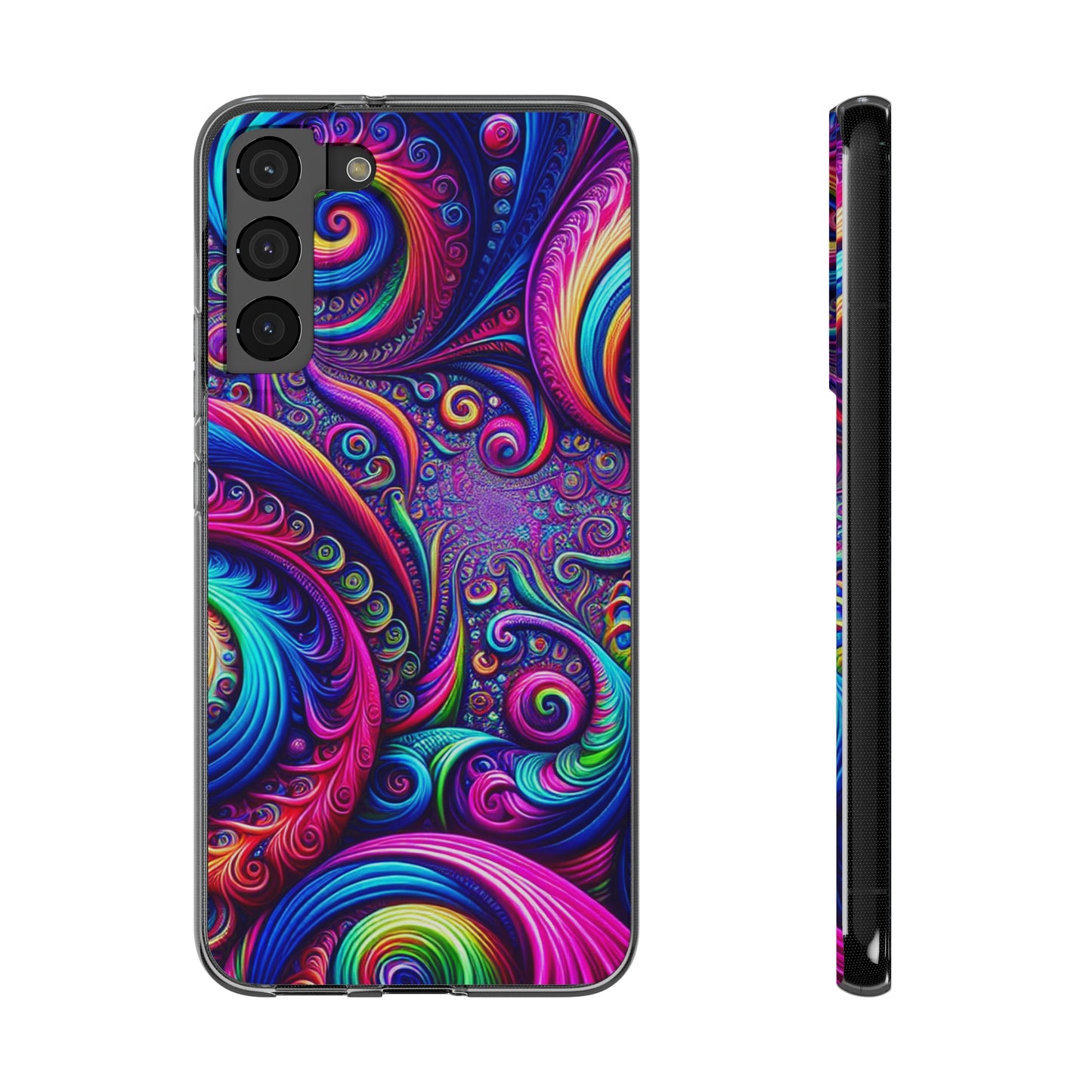 "VibranTrip Neonfinity" Infinity Patterns Art Polycarbonate Phone Case