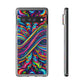 'Infinite Neon Illusion' Infinity Patterns Art Polycarbonate Phone Case