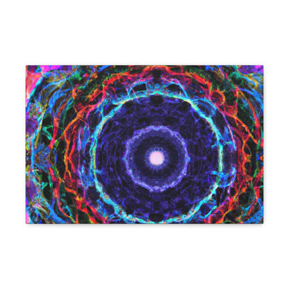 "Infinite Plasma Rainbow" Trippy Infinity Patterns Art Canvas