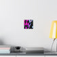 "Neon-Butterfly Prism" Neon Butterflies  Art Canvas