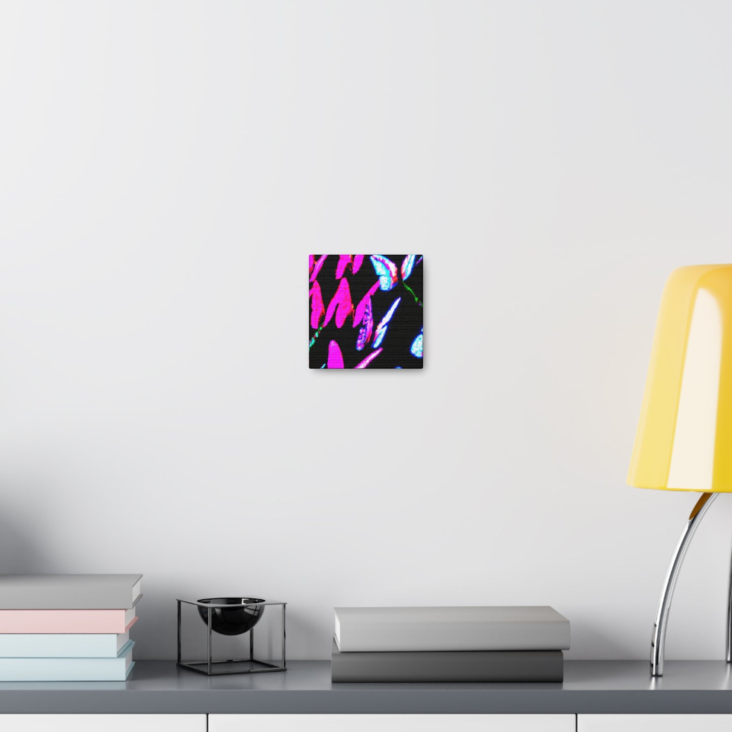 "Neon-Butterfly Prism" Neon Butterflies  Art Canvas
